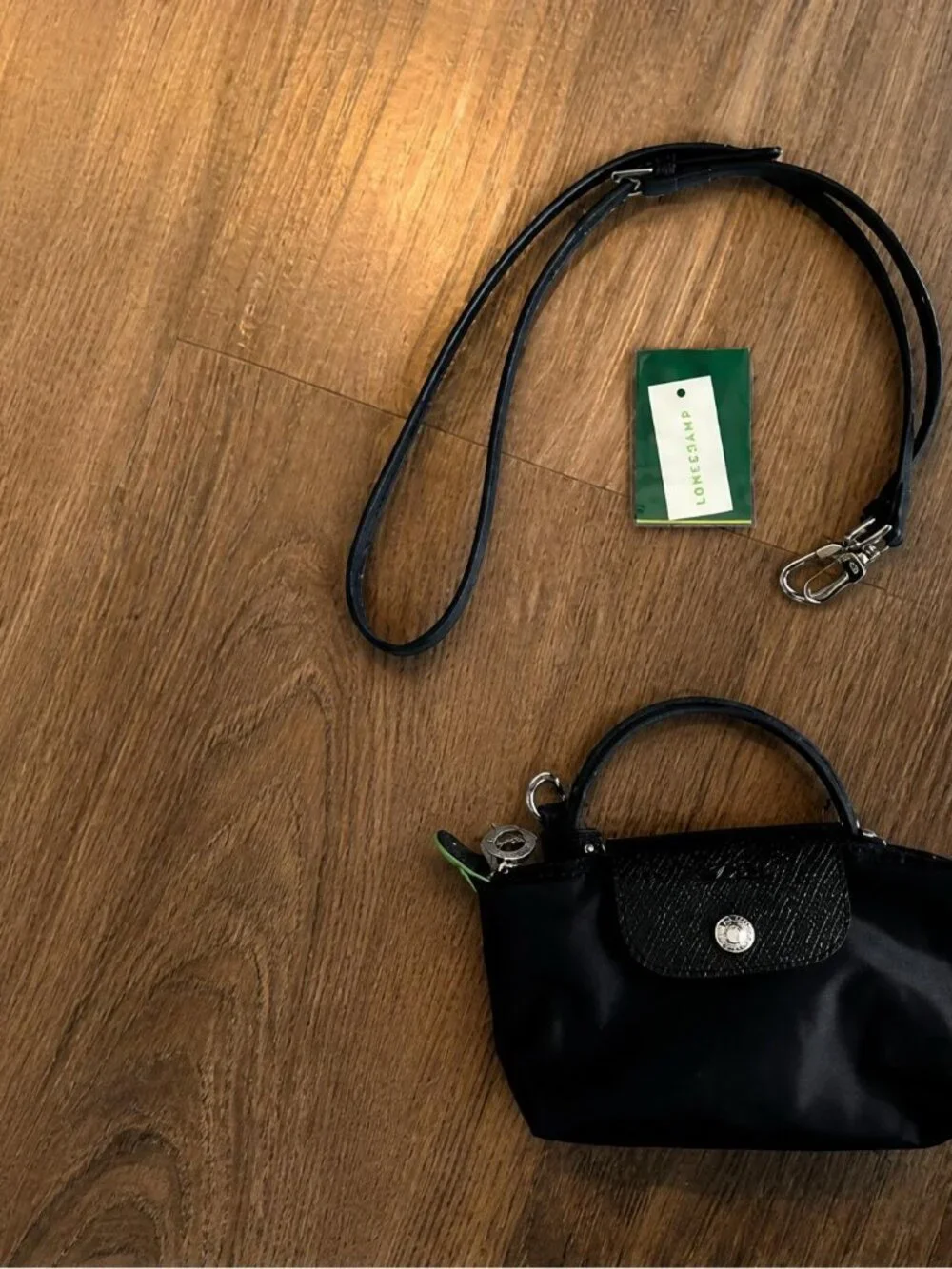 Longchamp XS Energy Black Mini Bag